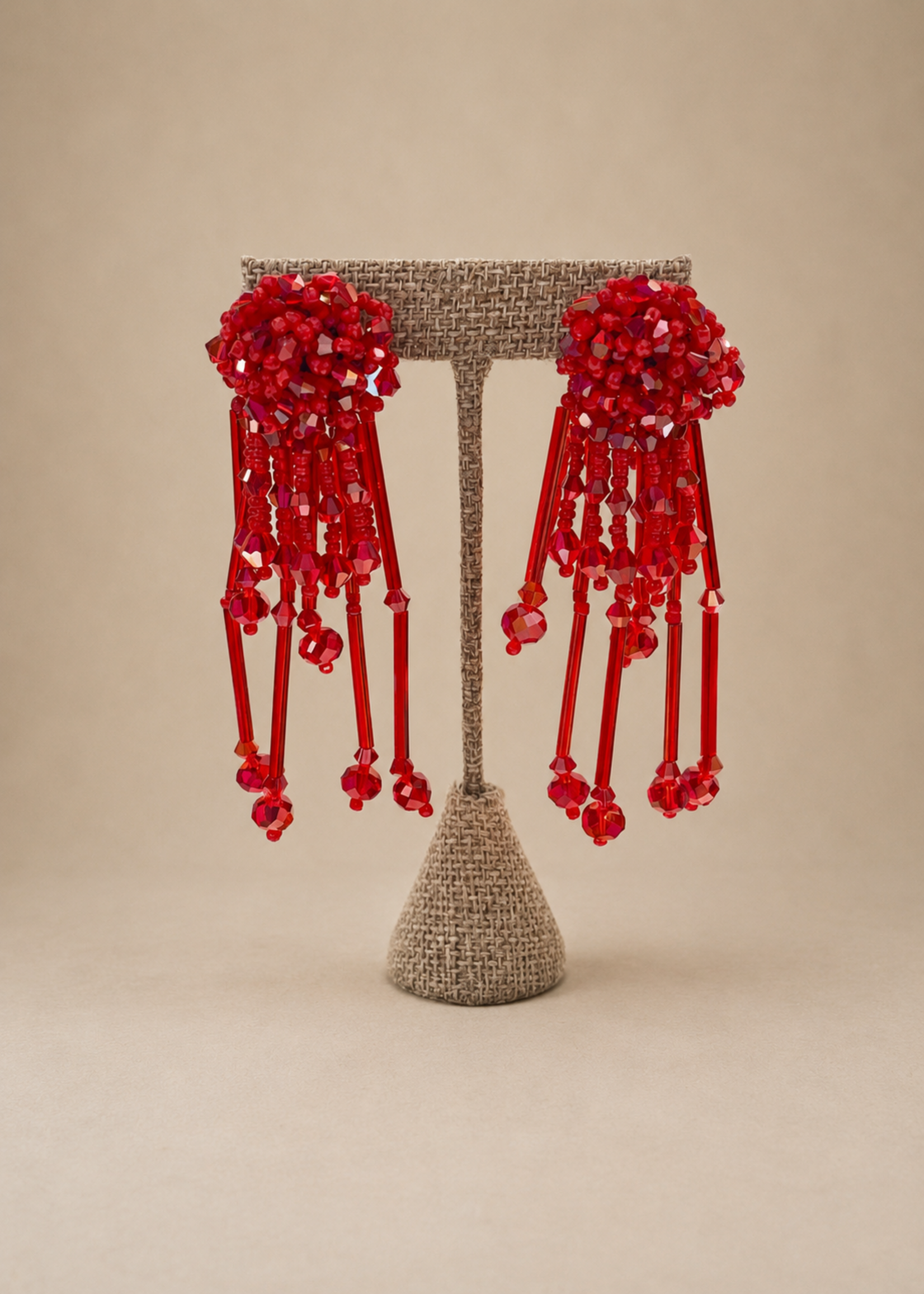 BEADED EARRINGS