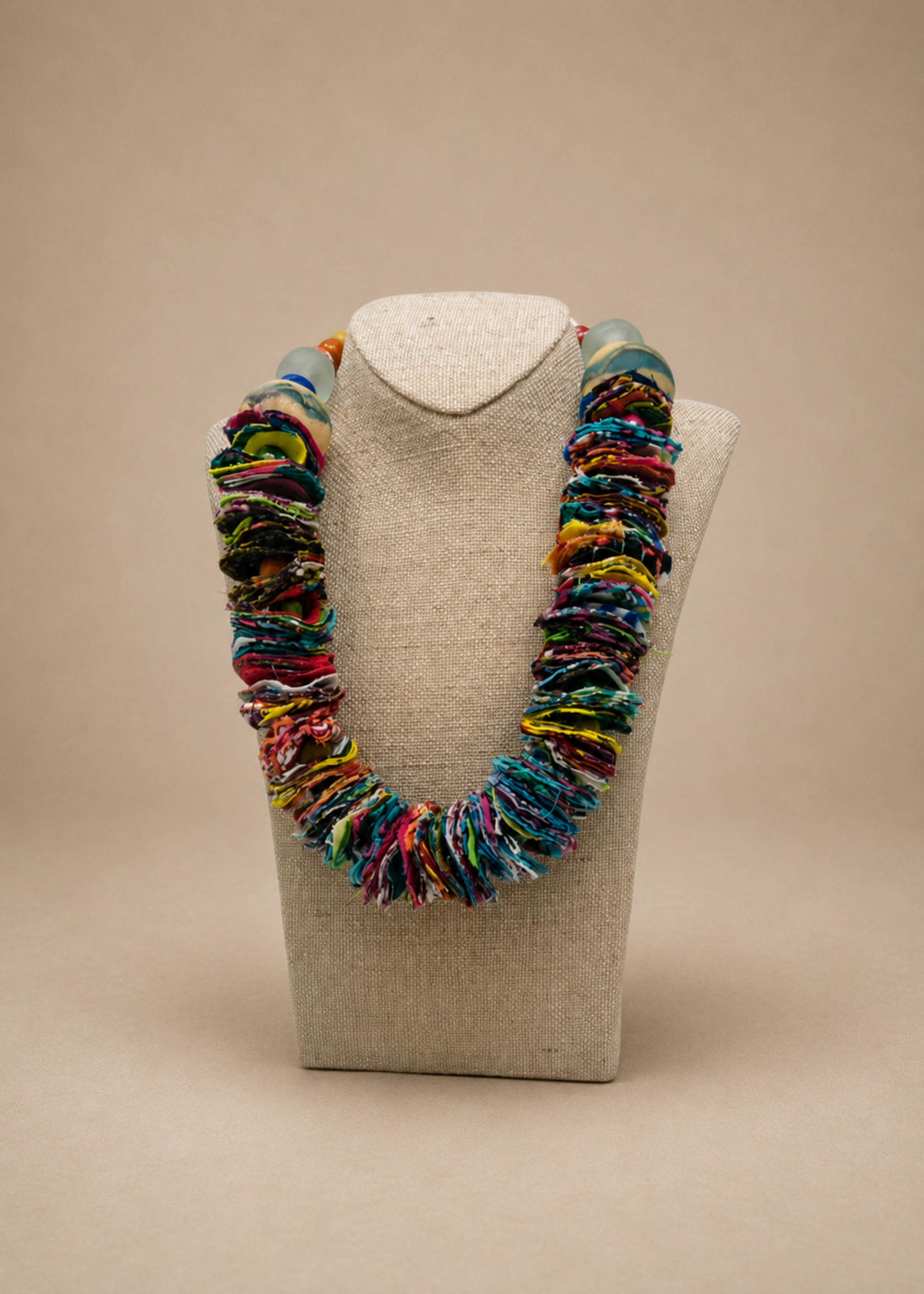 MULTI BEAD ANKARA NECKLACE