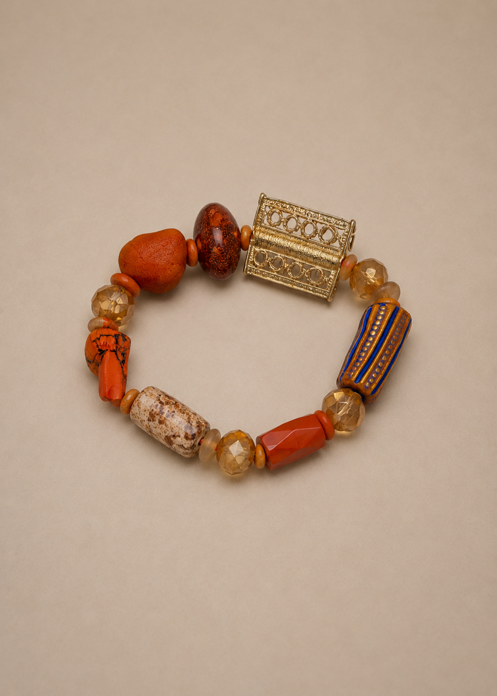 GHANA TRADE BEADS BRACELET