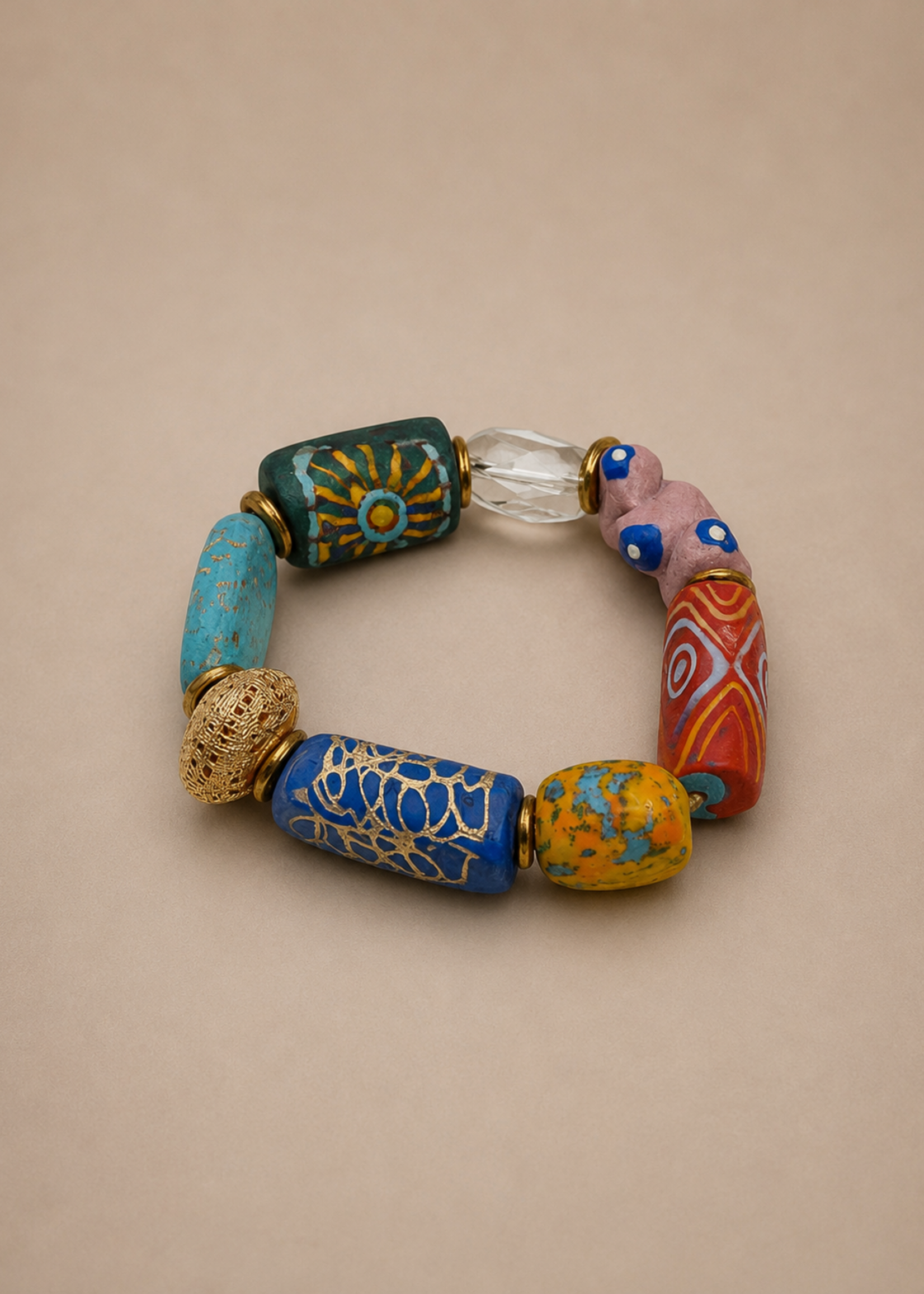 GHANA TRADE BEADS BRACELET