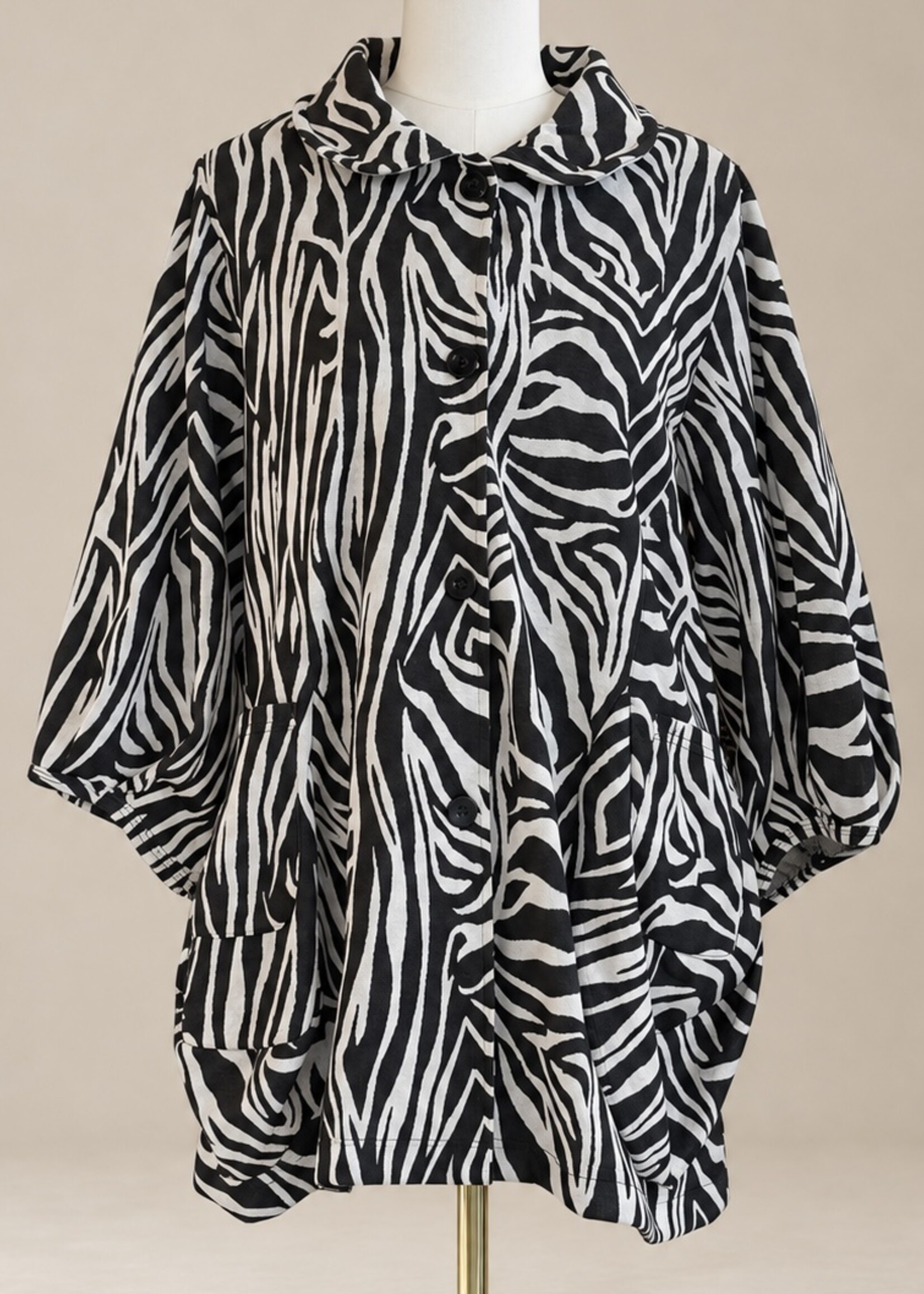 Pattern Button Knit Jacket