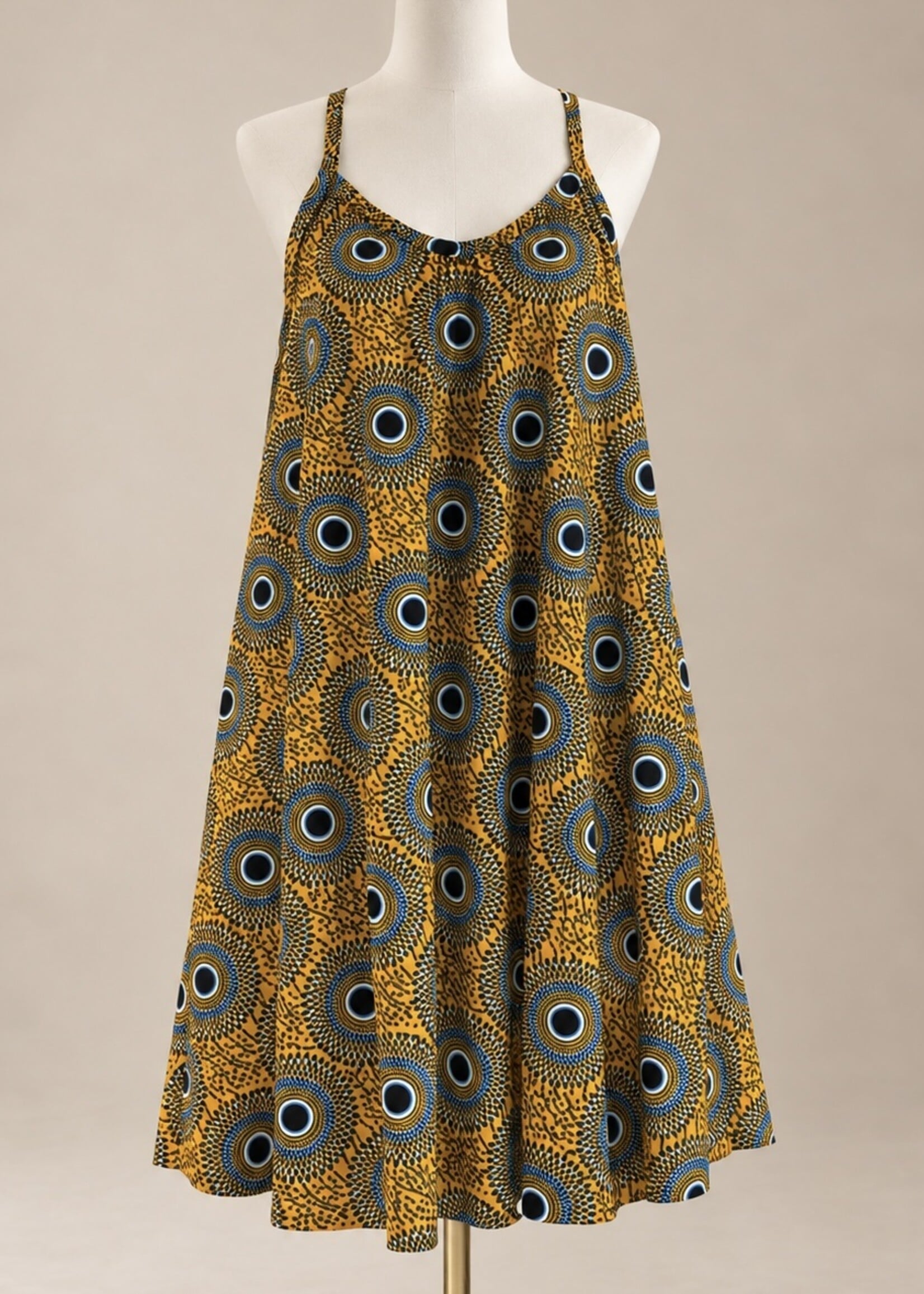SARAH KUENYEFU Ankara OFF SHOULDER TUNIC/DRESS