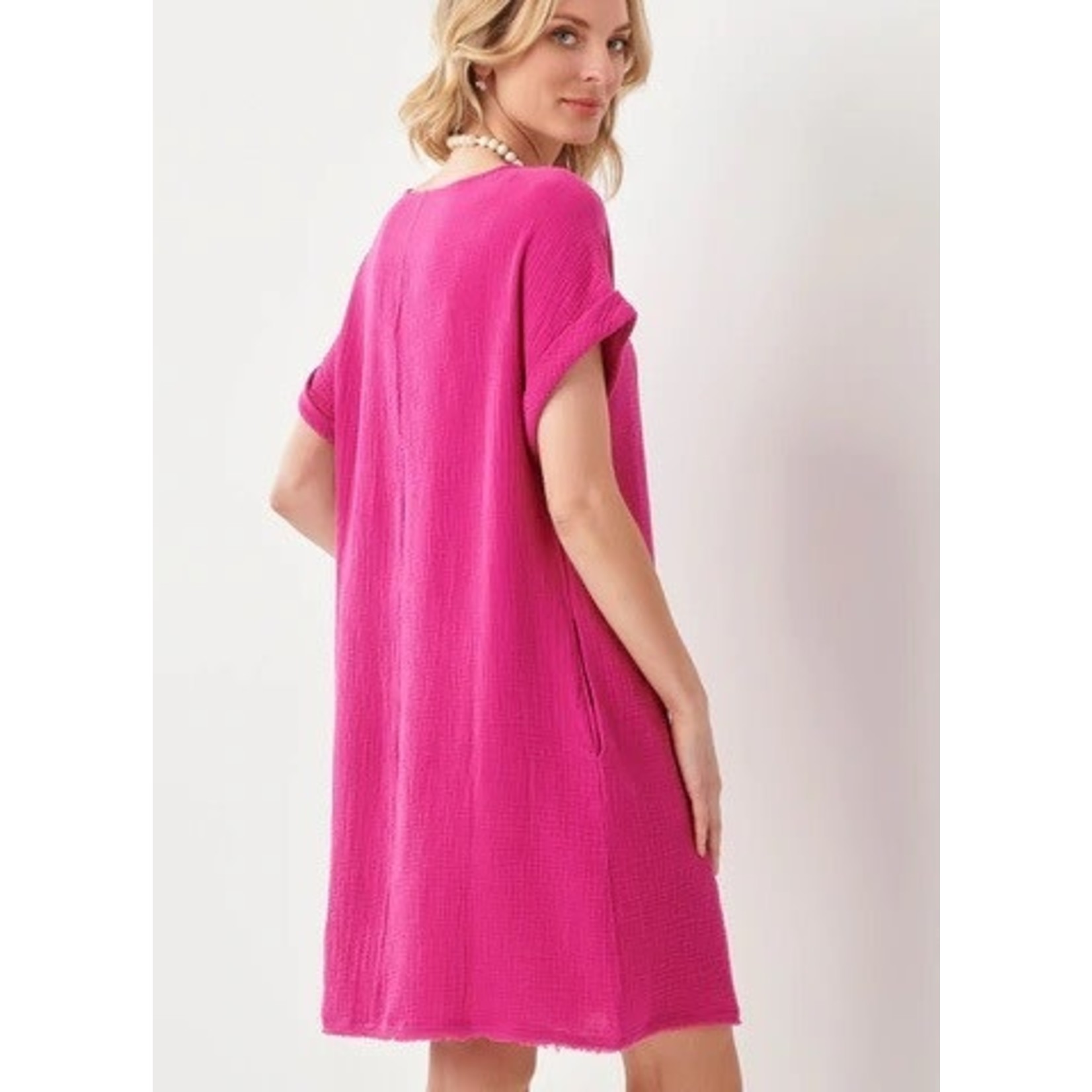 Charlie Paige 100 Cotton Gauze Shift Dress Enterprise Crossing LLC.