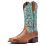 Ariat ARIAT WMS ROUND UP WST BDNO  TURQUOISE BOOTS