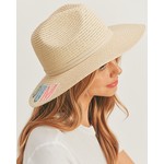 "BEACH BUM" Sequin Panama Hat