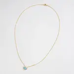 FREM Gold Dipped Opal And Stone Pendant Dainty Necklace
