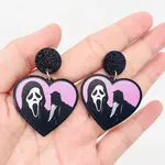 Mio Queena Ghost Face Acrylic Earrings