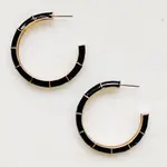 Ellison+Young Candy Drop Colored Hoop Earrings