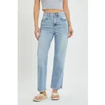 Cello Jeans Super High Rise Dad Jean With Mini Slit