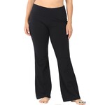 Zenana Plus Premium Cotton Yoga Flare Pants
