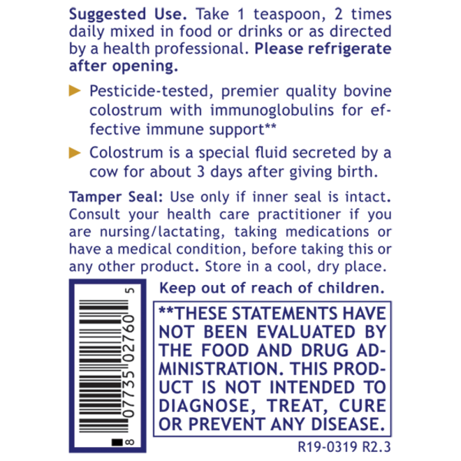 Colostrum-IgG Powder
