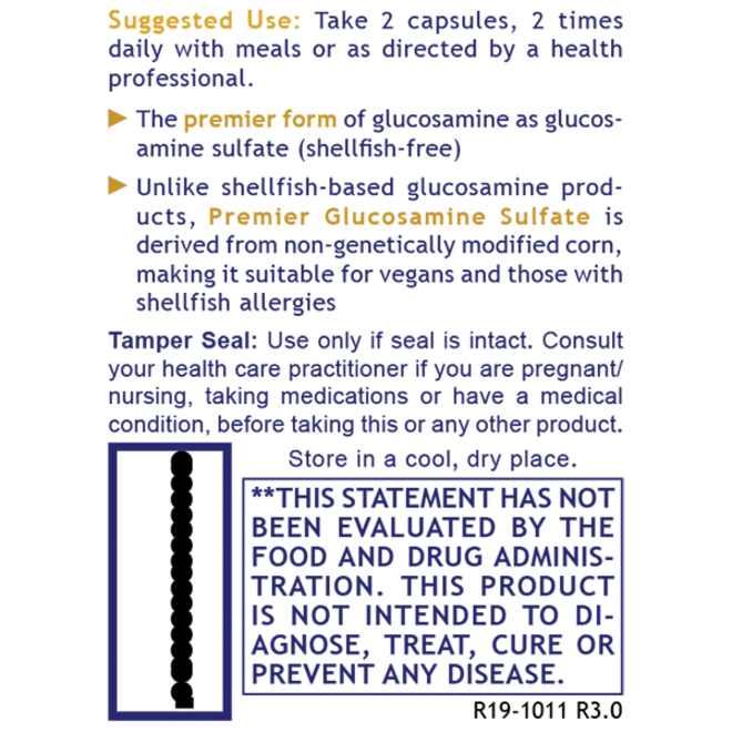 Premier Glucosamine (120 Caps) prev. Glucosamine Sulfate