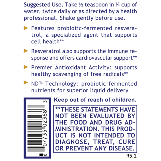 Resveratrol Liquid (8 fl oz) - ORIGINAL FORMULA