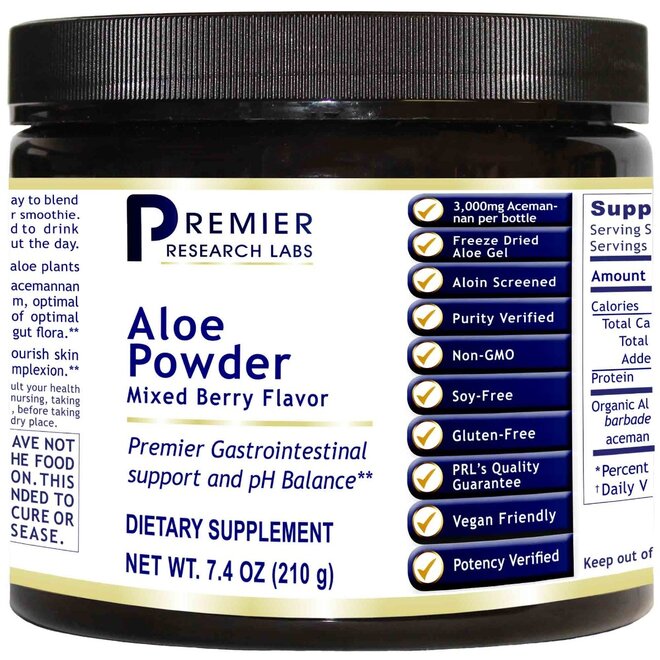 Aloe Powder, 7.4 oz  (Contains AceMannan) NEW!~