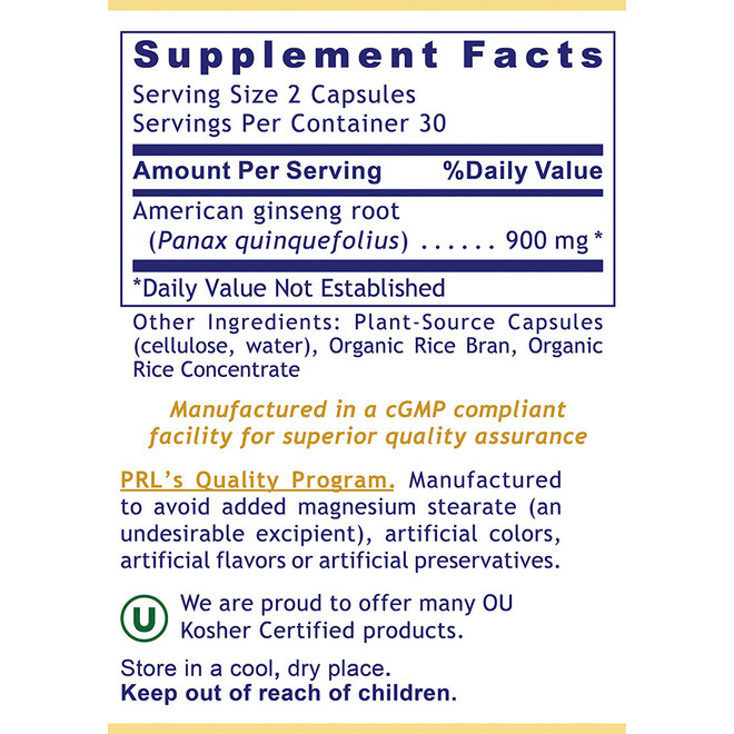 American Ginseng (60 Vcaps)