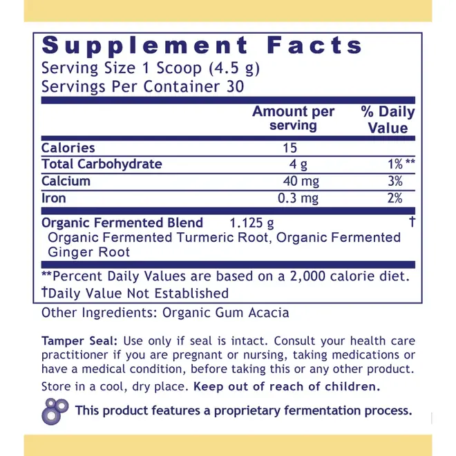 Fermented Turmeric/Ginger, Premier, 4.7 oz