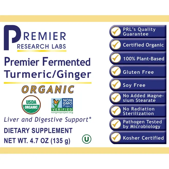 Fermented Turmeric/Ginger, Premier, 4.7 oz