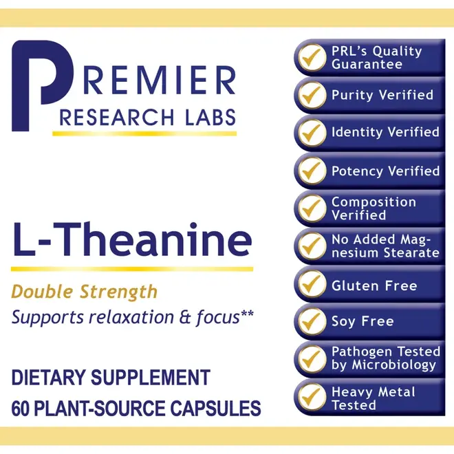 L-Theanine Capsule, Premier (60 caps)
