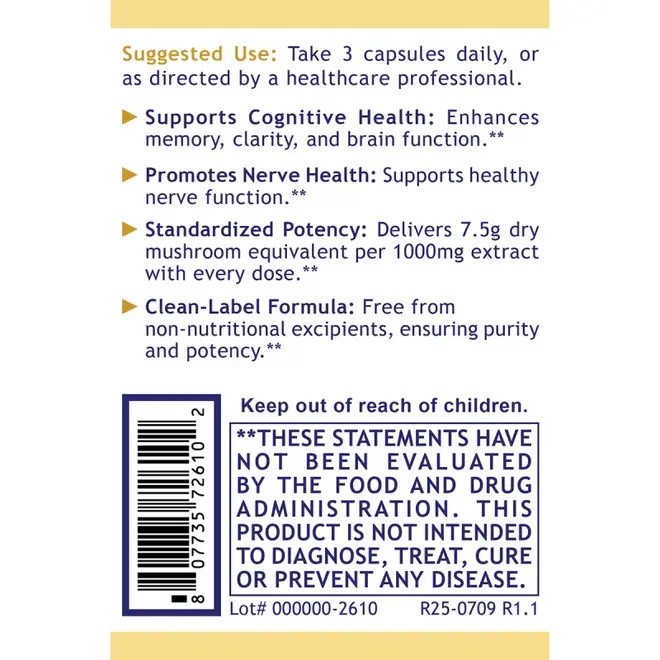 Lion's Mane Capsule, Premier (90 caps)