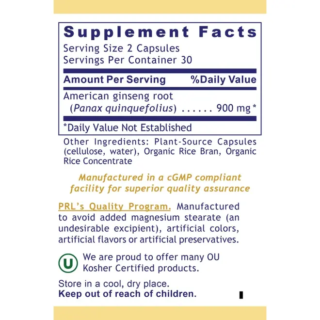 American Ginseng (60 Vcaps)