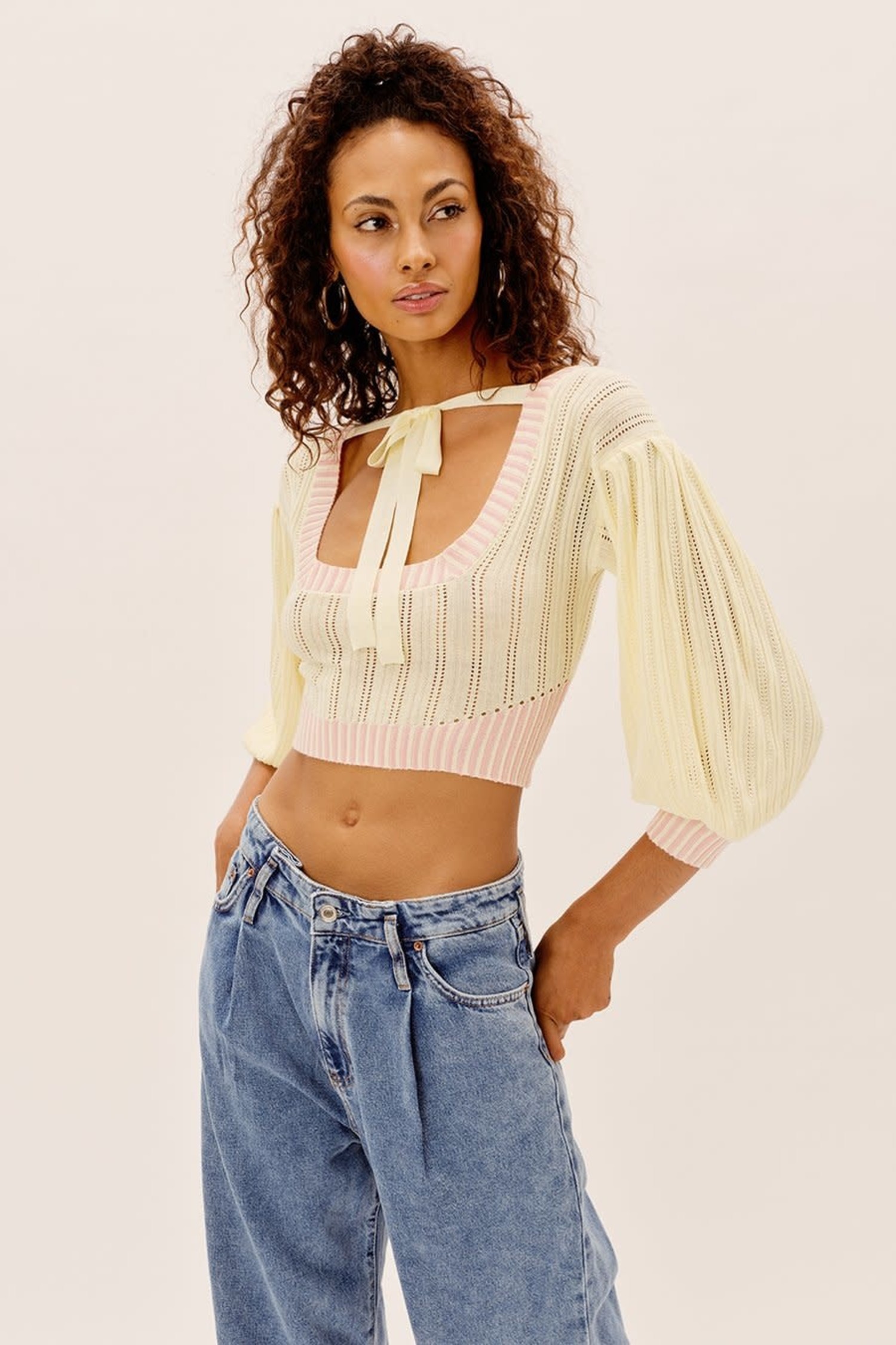 tie top sweater