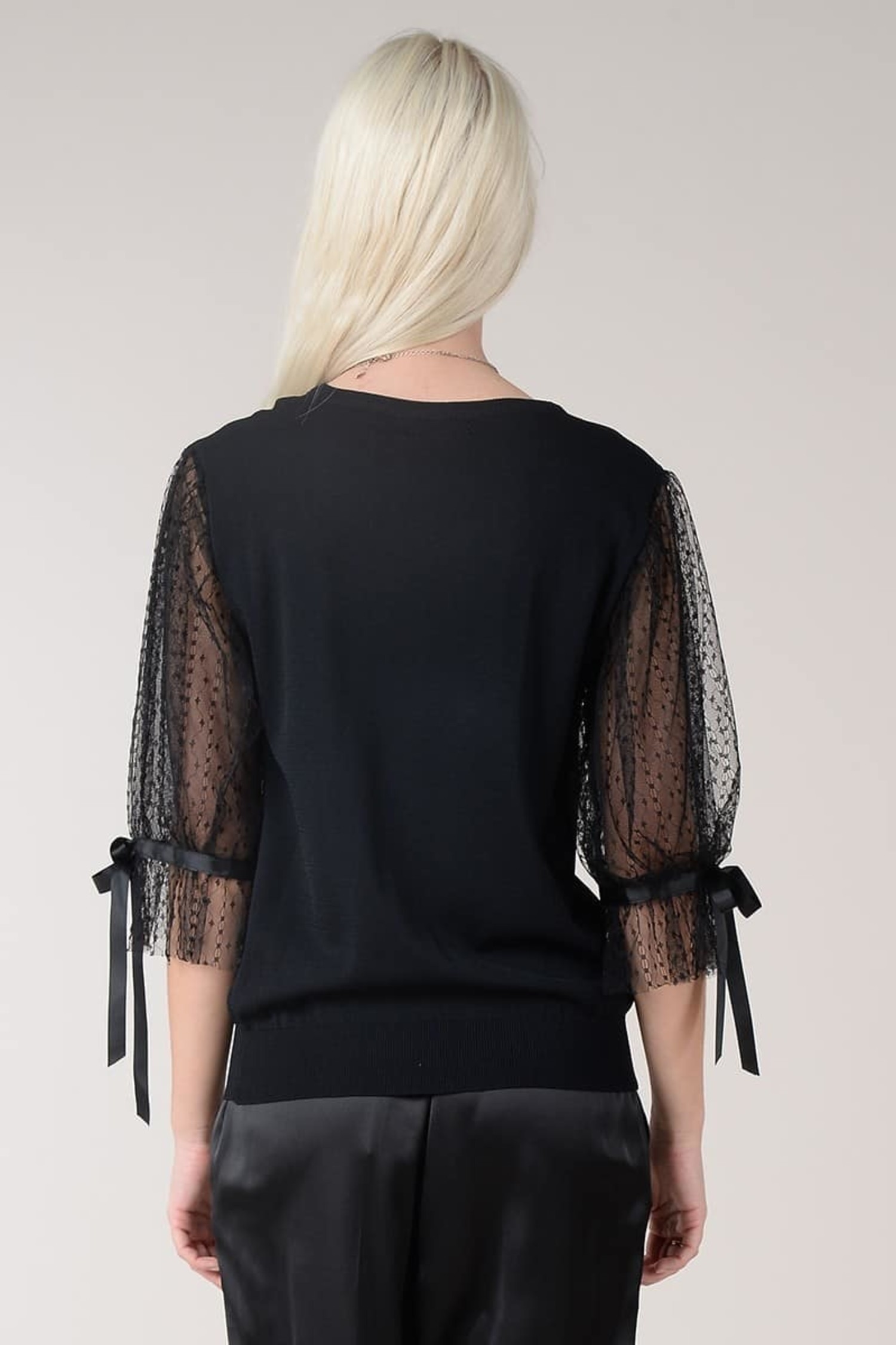 tulle sleeve sweater - Marmalade