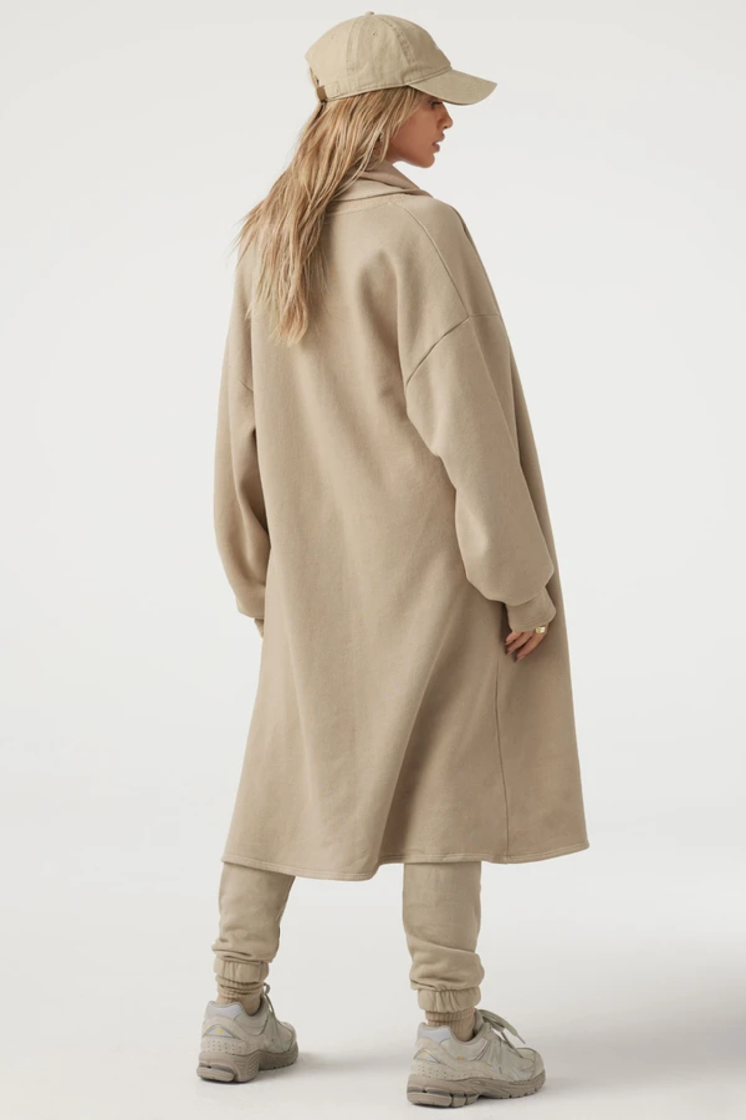 brown oversized cardigan