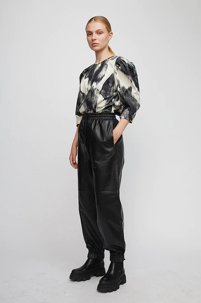 Leather Slouchy Carpenter Pant – Tibi Official