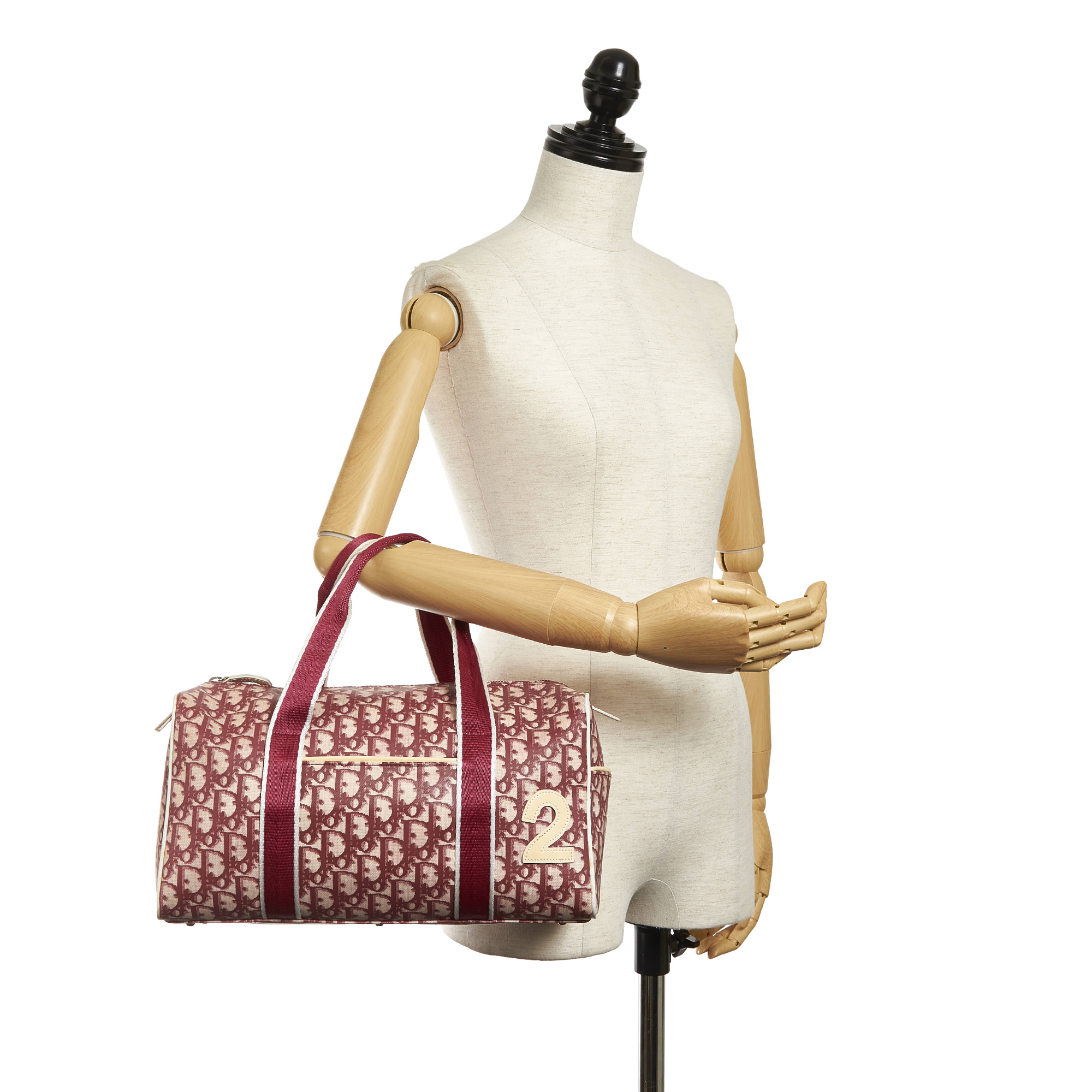 Oblique Canvas Boston Bag, Used & Preloved Dior Handbag