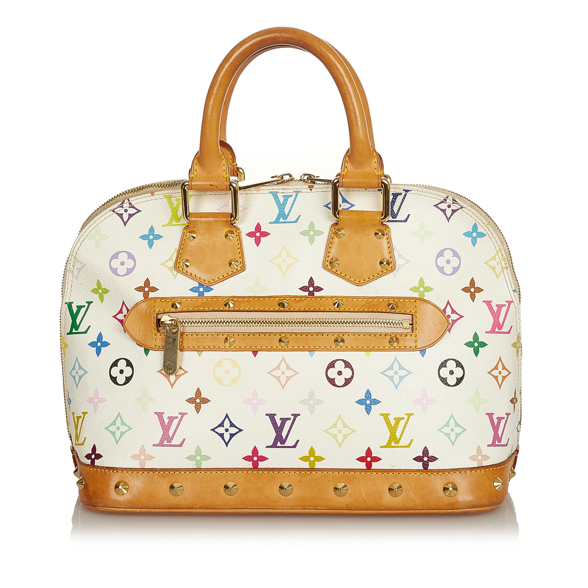 Vintage Louis Vuitton Monogram Multicolor White Alma