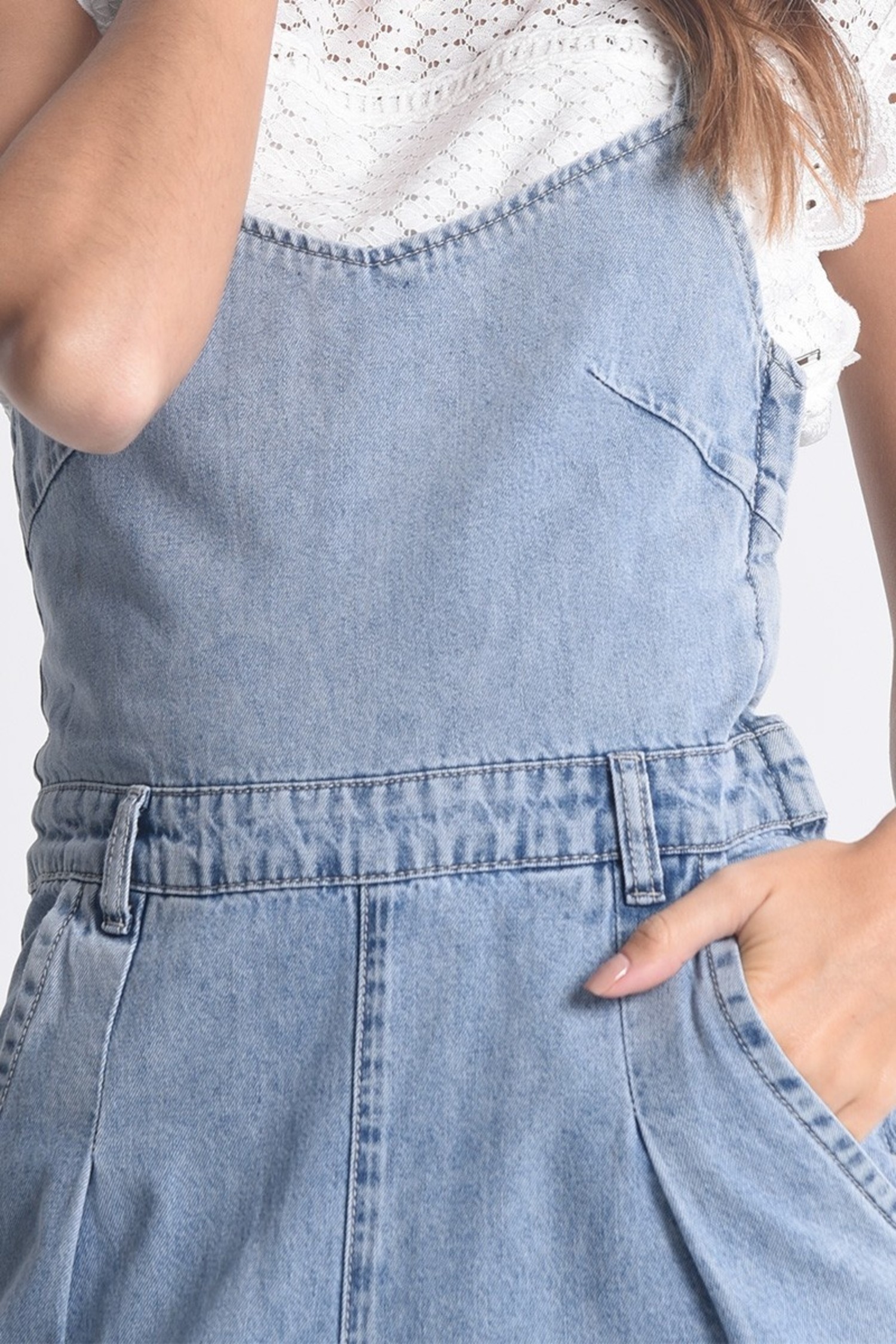 minkpink: marjo denim jumpsuit