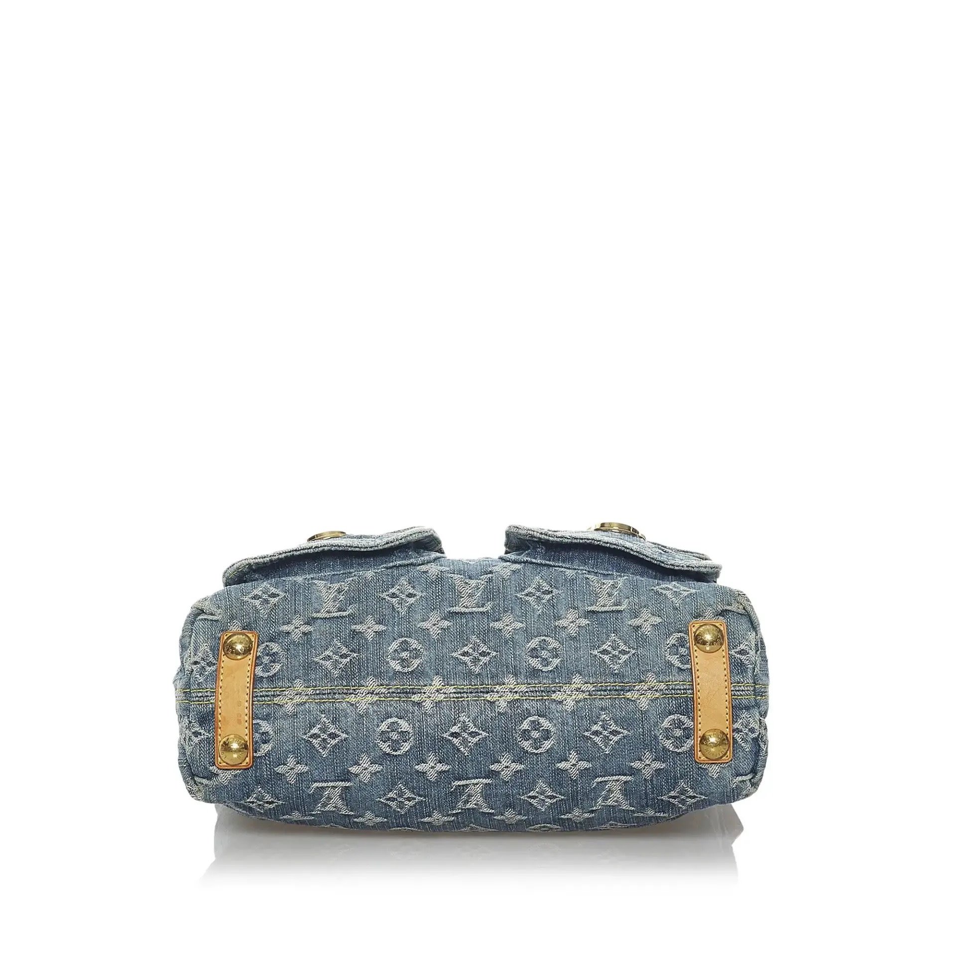 Louis Vuitton Monogram Denim Baggy PM Shoulder Bag (SHF-20300) – LuxeDH