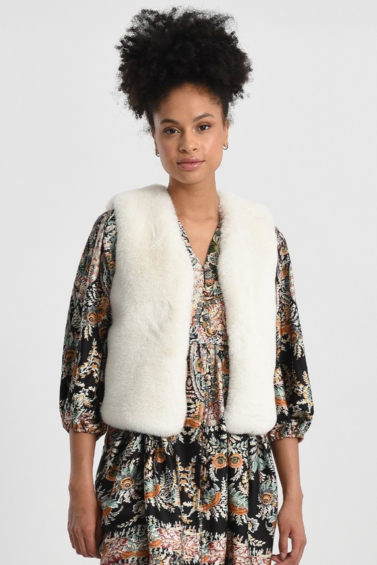 faux fur vest - Marmalade