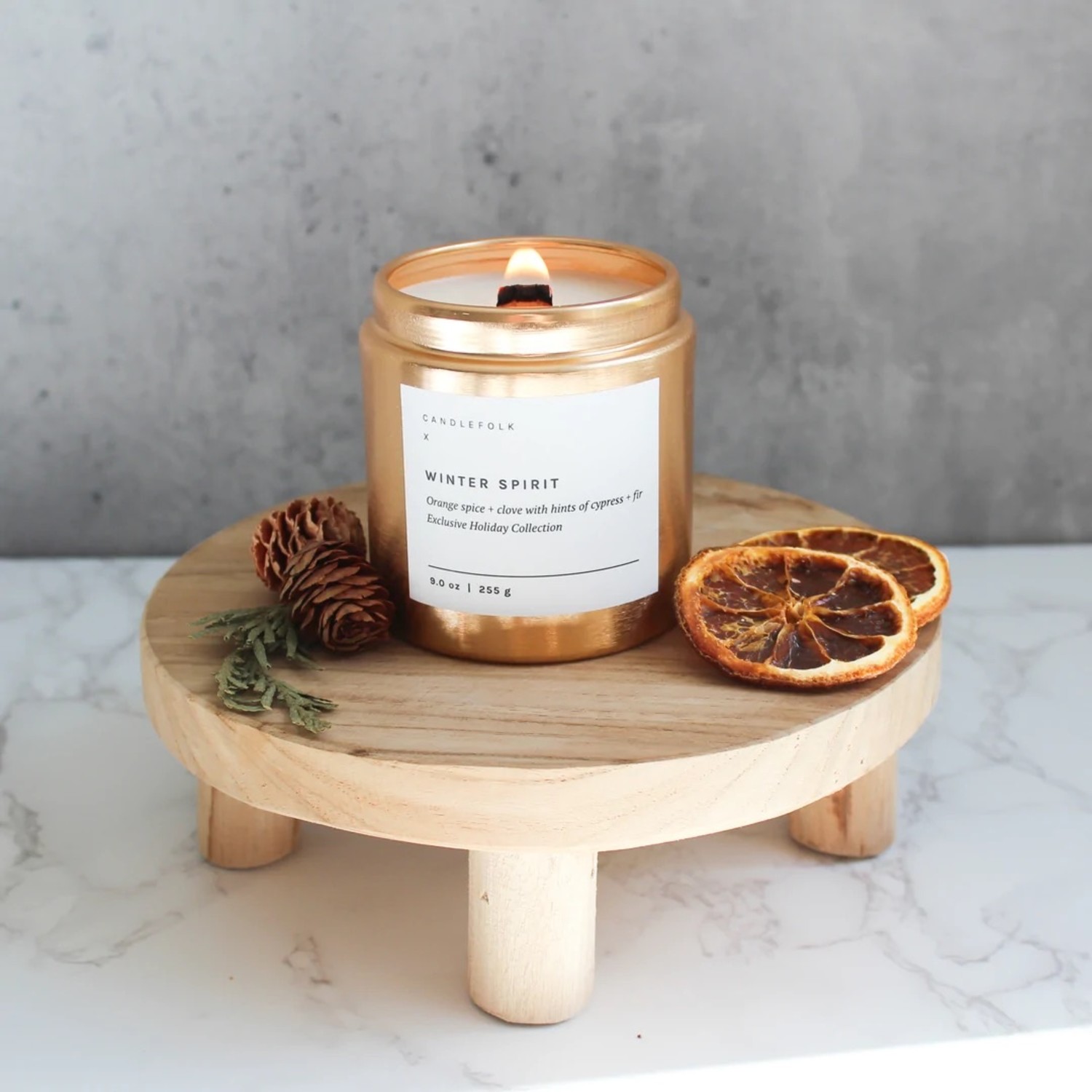 holiday soy candle - Marmalade