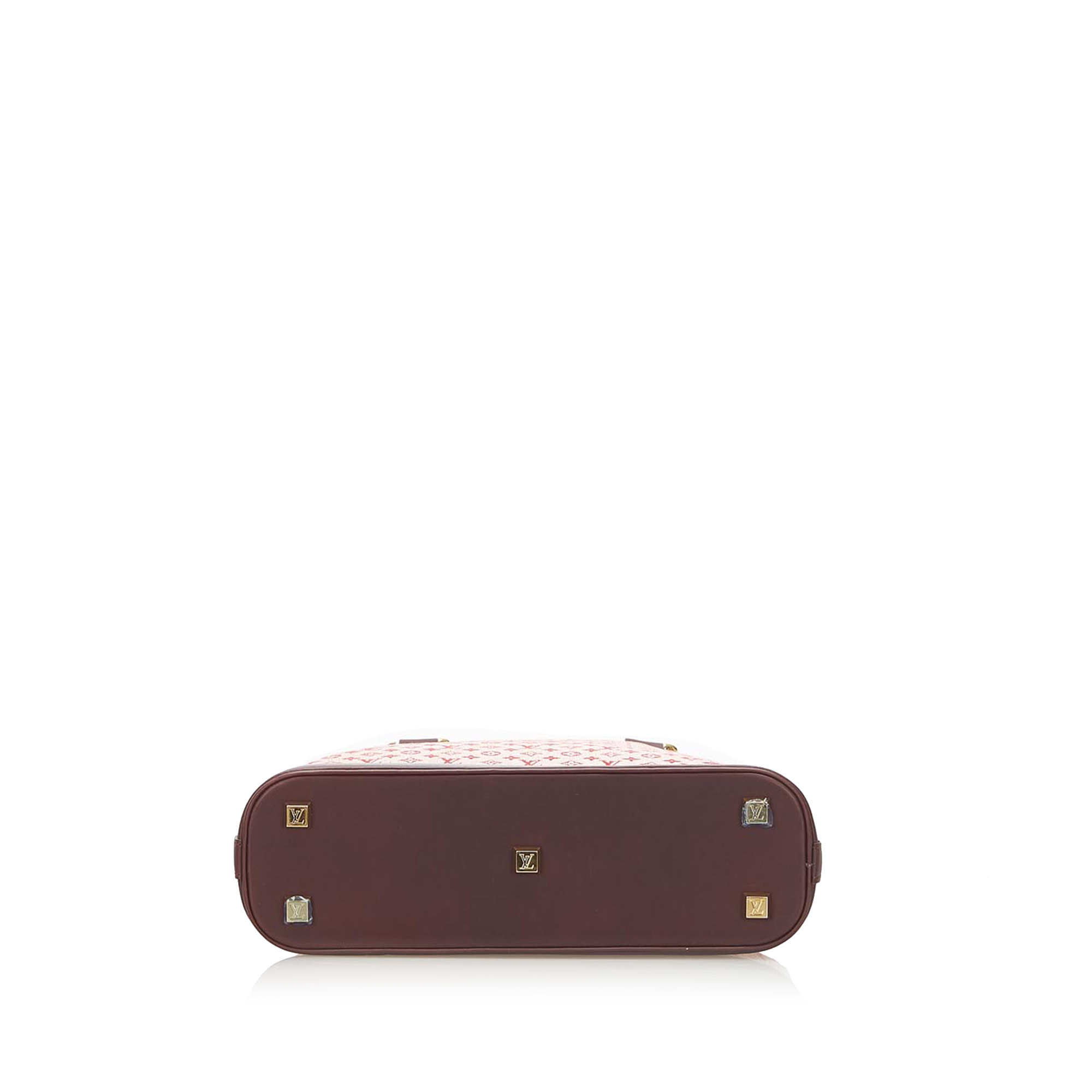 Louis Vuitton Burgundy Monogram Mini Lin Alma Haut Tall Dome Bag 3LV10 –  Bagriculture