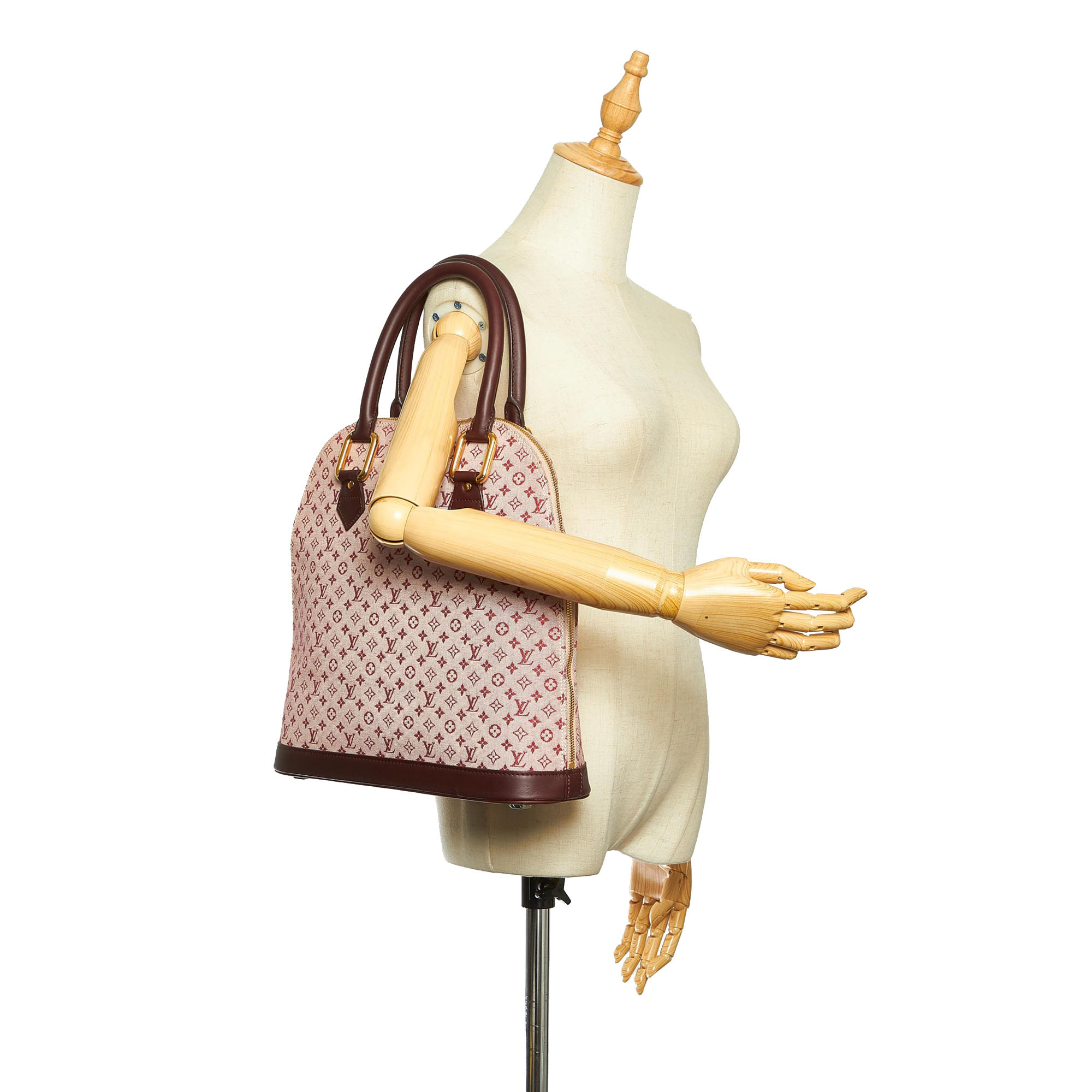 Louis Vuitton Olive Khaki Monogram Mini Lin Alma Haute Bag Tall 3LVL12 –  Bagriculture