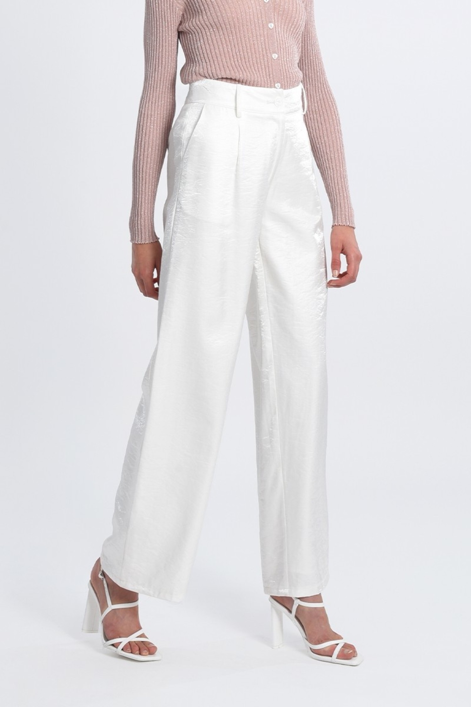 BOSS  Relaxedfit trousers in heavyweight satin