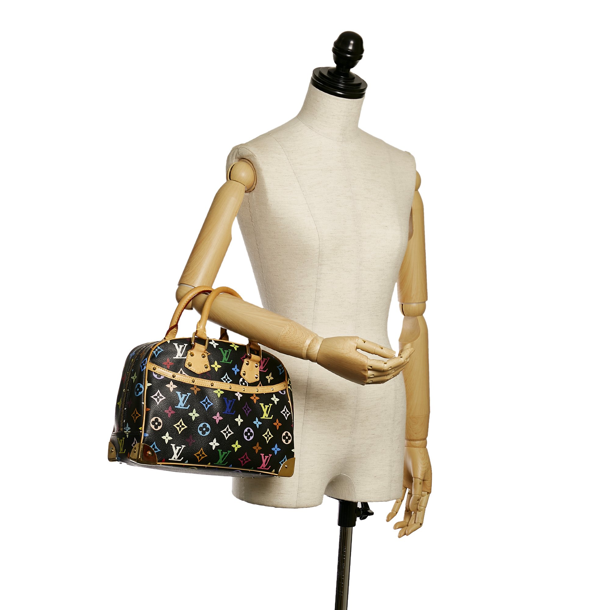 LOUIS VUITTON White Monogram Multicolor Trouville Satchel Bag - Sale