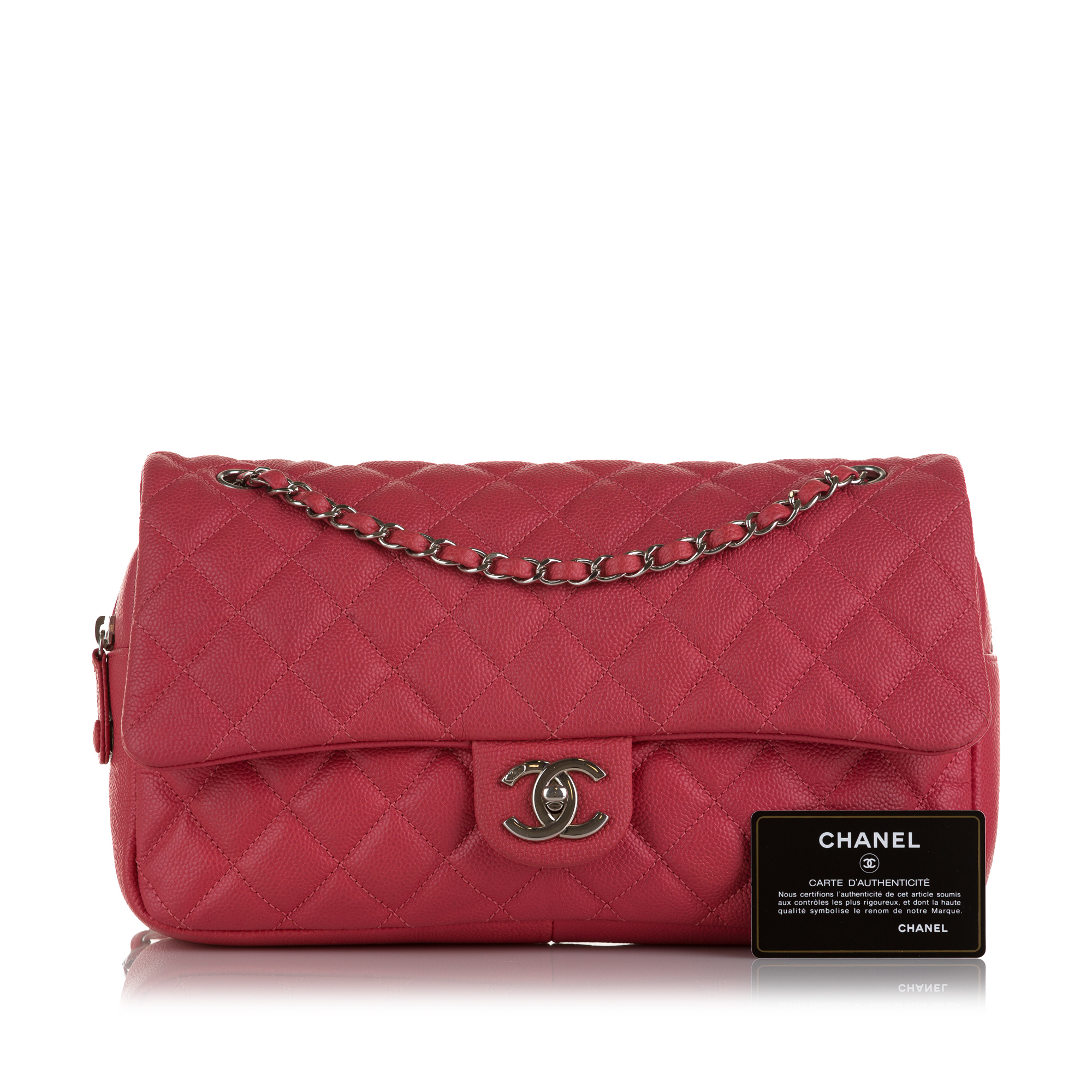 Chanel Jumbo Red Caviar 11P