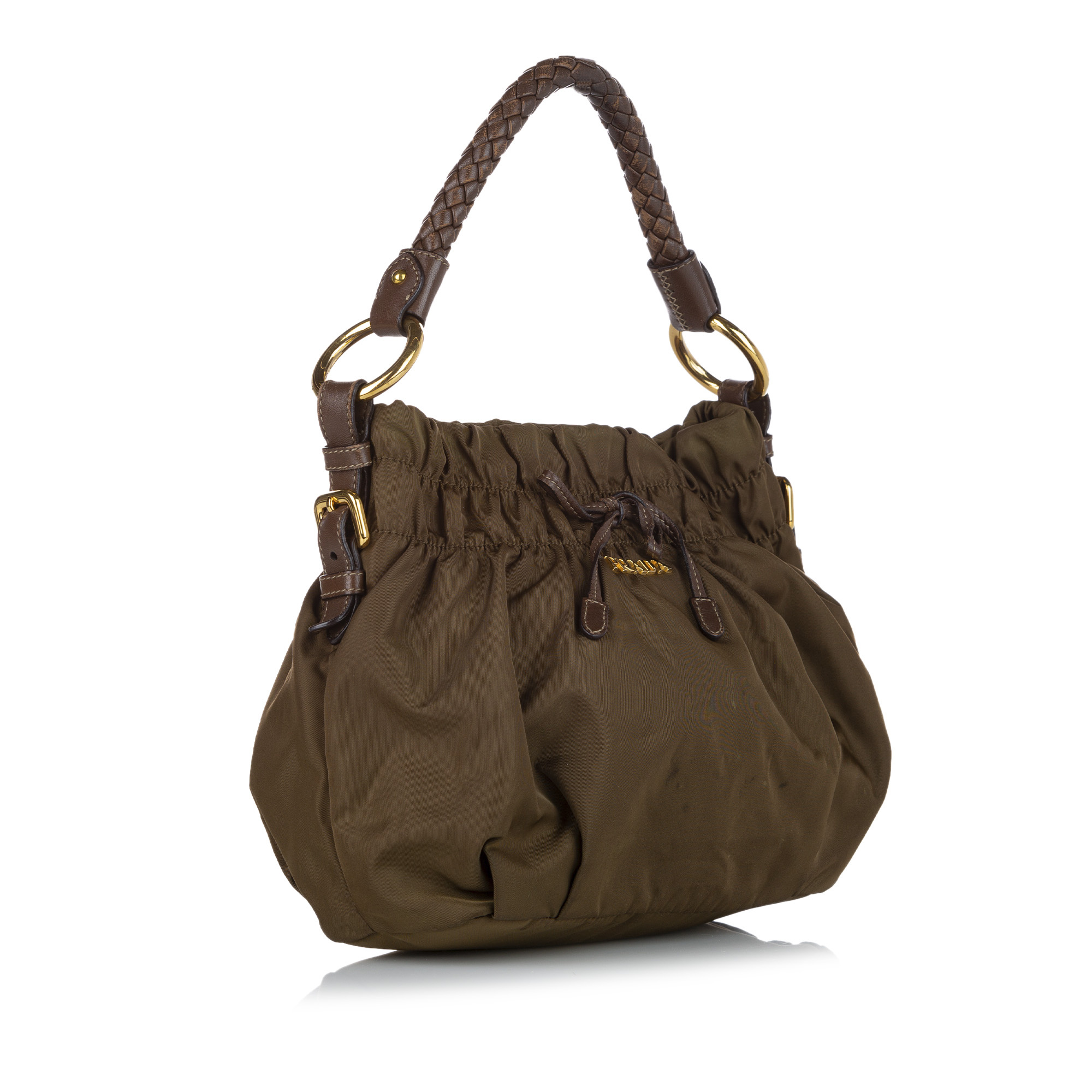 PRADA Tessuto Nylon & Leather Shoulder Bag