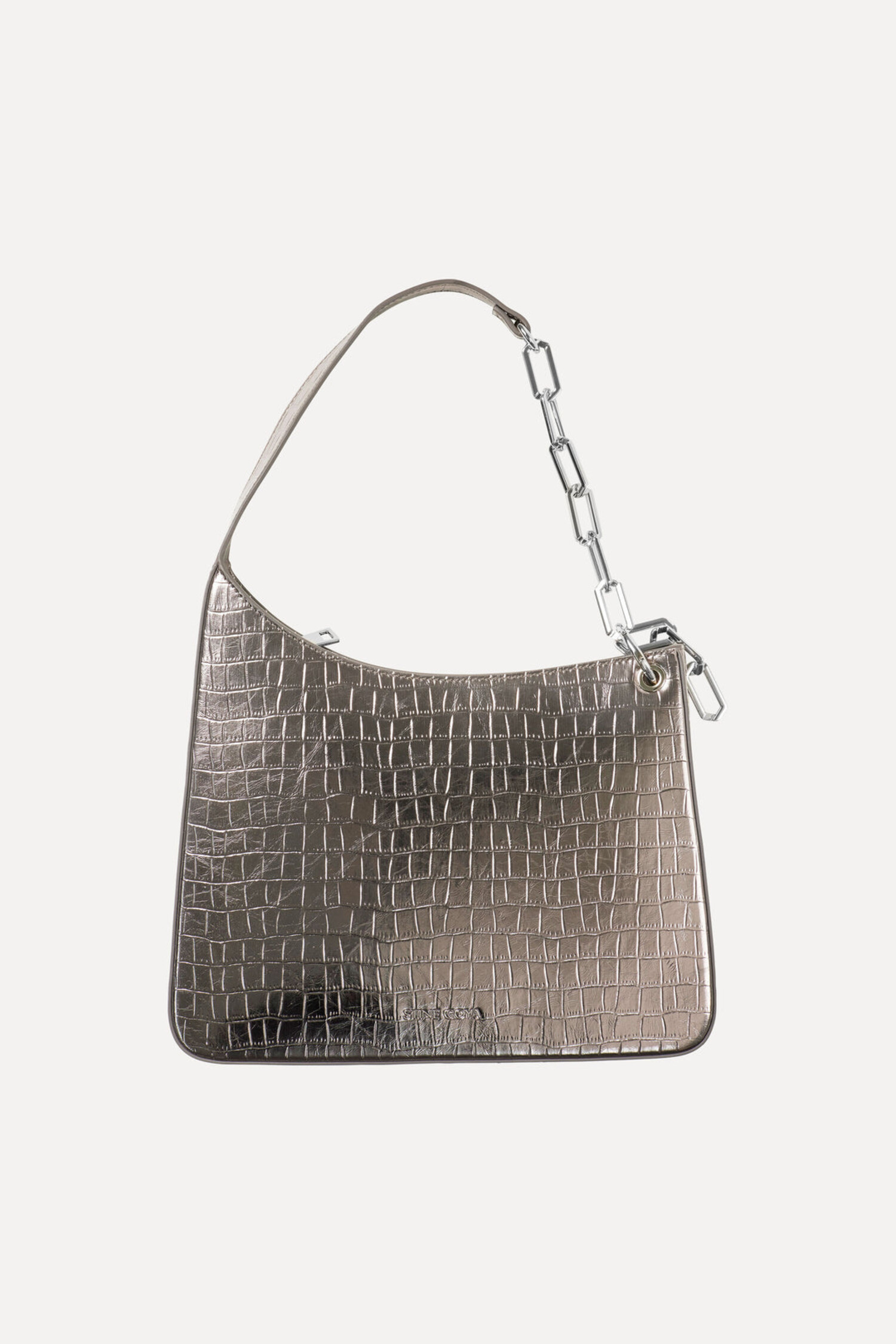 Metallic Leather Handbag - Marmalade