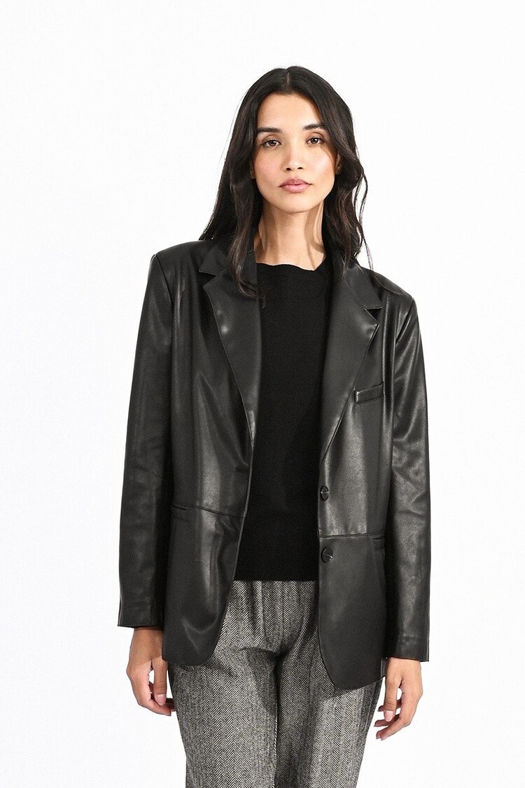 FAUX LEATHER BLAZER Marmalade