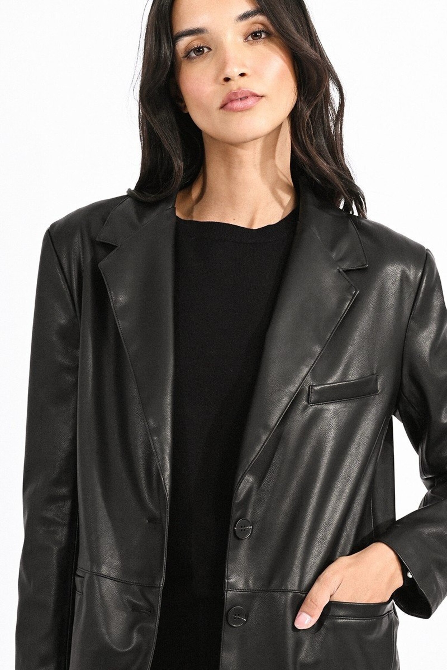 FAUX LEATHER BLAZER Marmalade