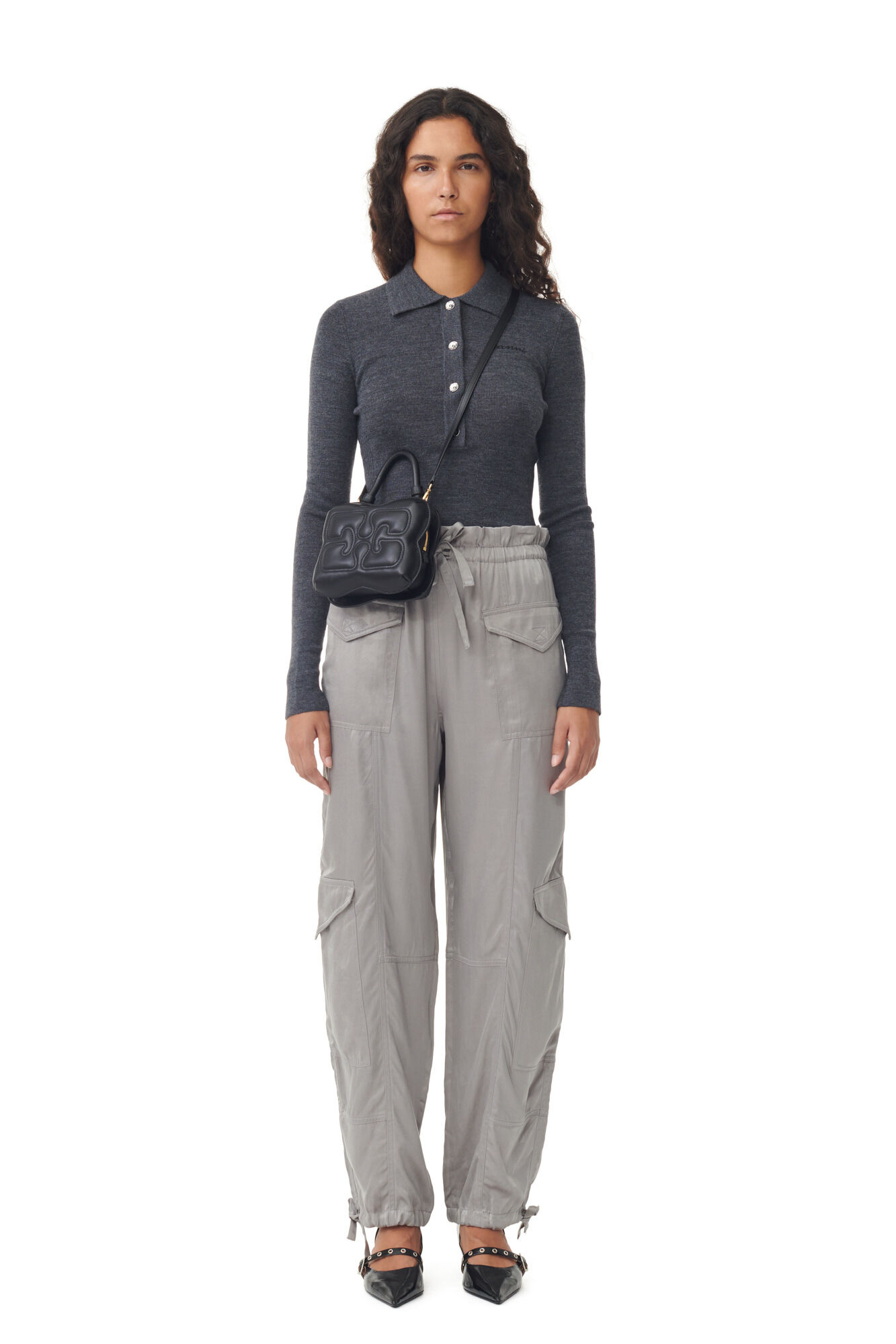 WASHED SATIN PANTS - Marmalade WASHED SATIN PANTS - Marmalade