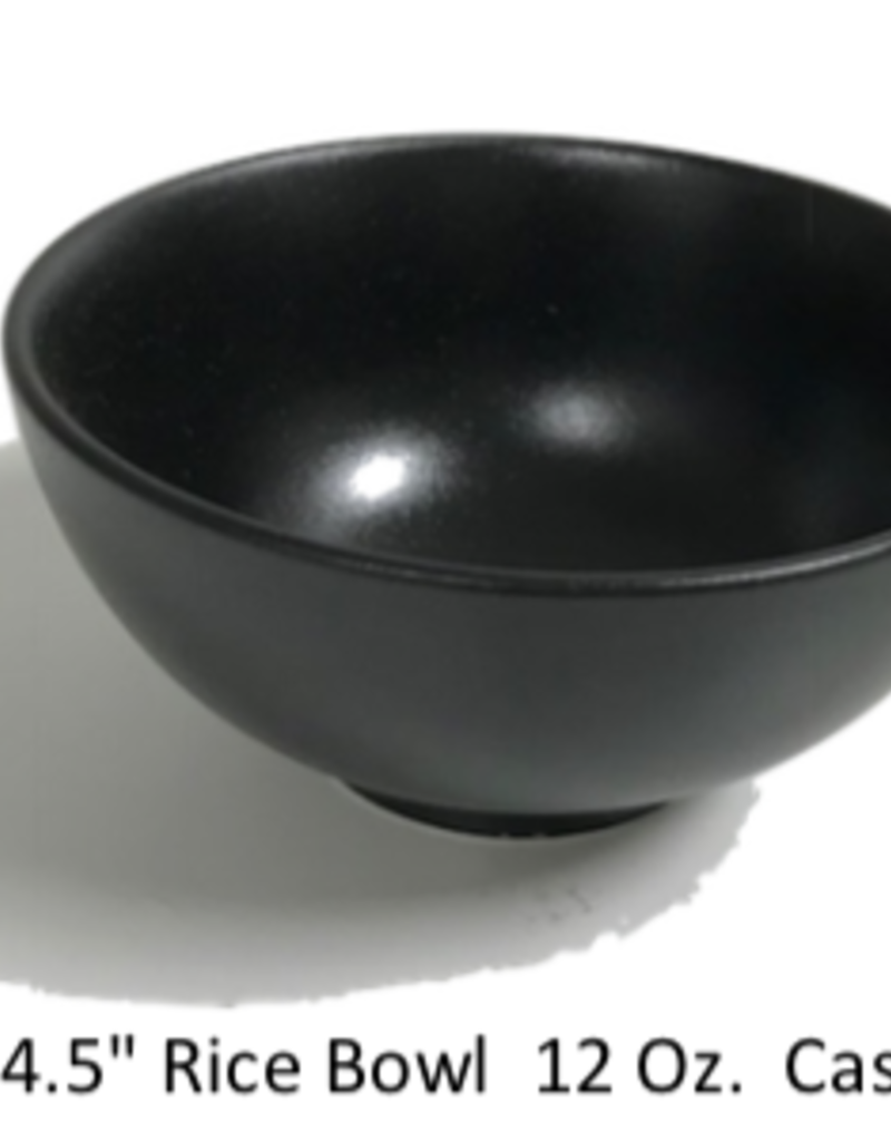 UNIVERSAL ENTERPRISES, INC. BK-0090 4.5” round bowl 12 oz Black 24/cs