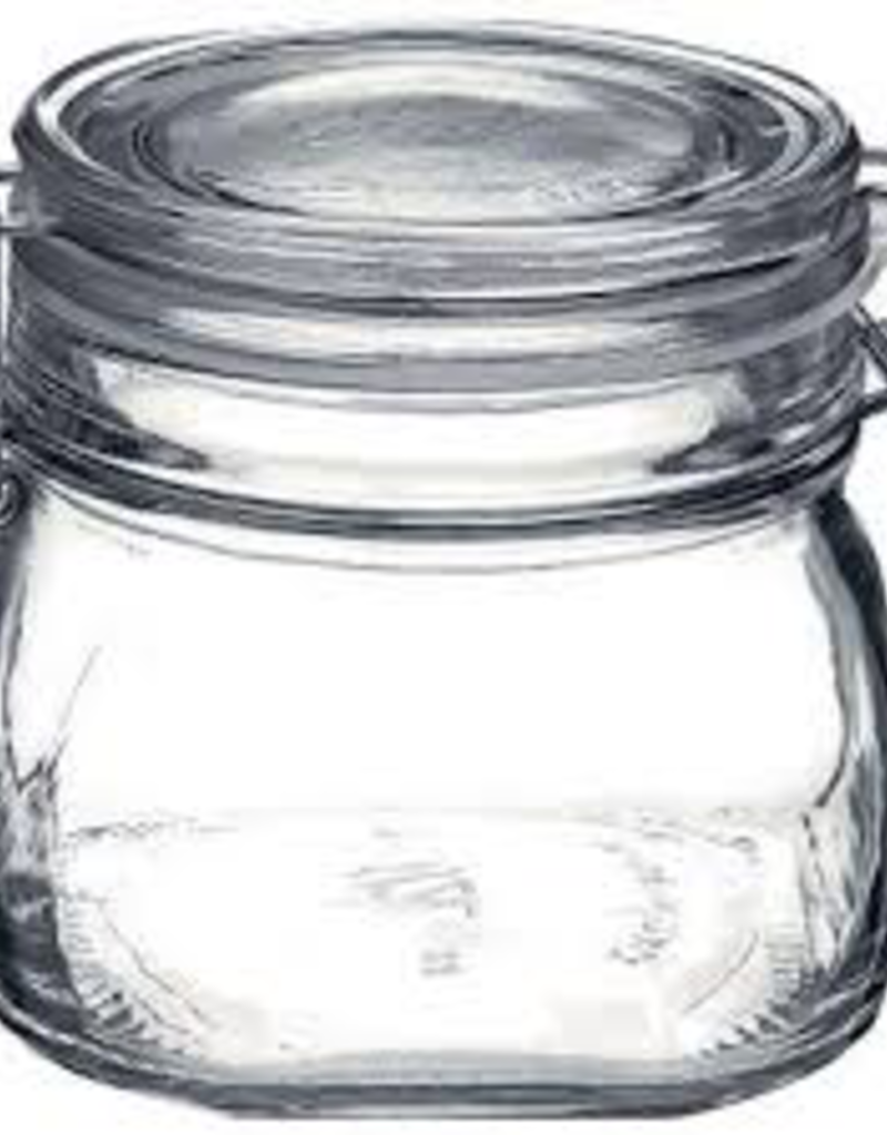 BORMIOLI ROCCO GLASS 149210 Bormioli Clear Fido Top 17.5oz Jar