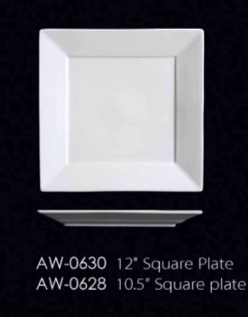 UNIVERSAL ENTERPRISES, INC. AW-0628 10.5'' Square Plate 12/cs