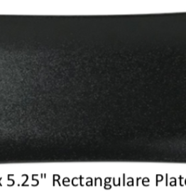 UNIVERSAL ENTERPRISES, INC. BK-0040 12 x 5.25” Rectangular plate Black