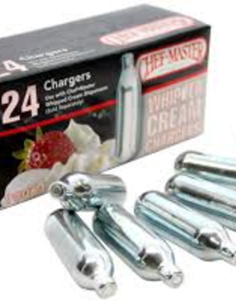 Chef Master 90061 Chef Master Dispenser Chargers 24 ct  Whip Cream(N20)