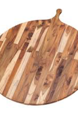 Teak Haus 901 TEAK Large Circular 28” Wood Round Serving Board Teakhaus 32.5” x 28” x 0.55”